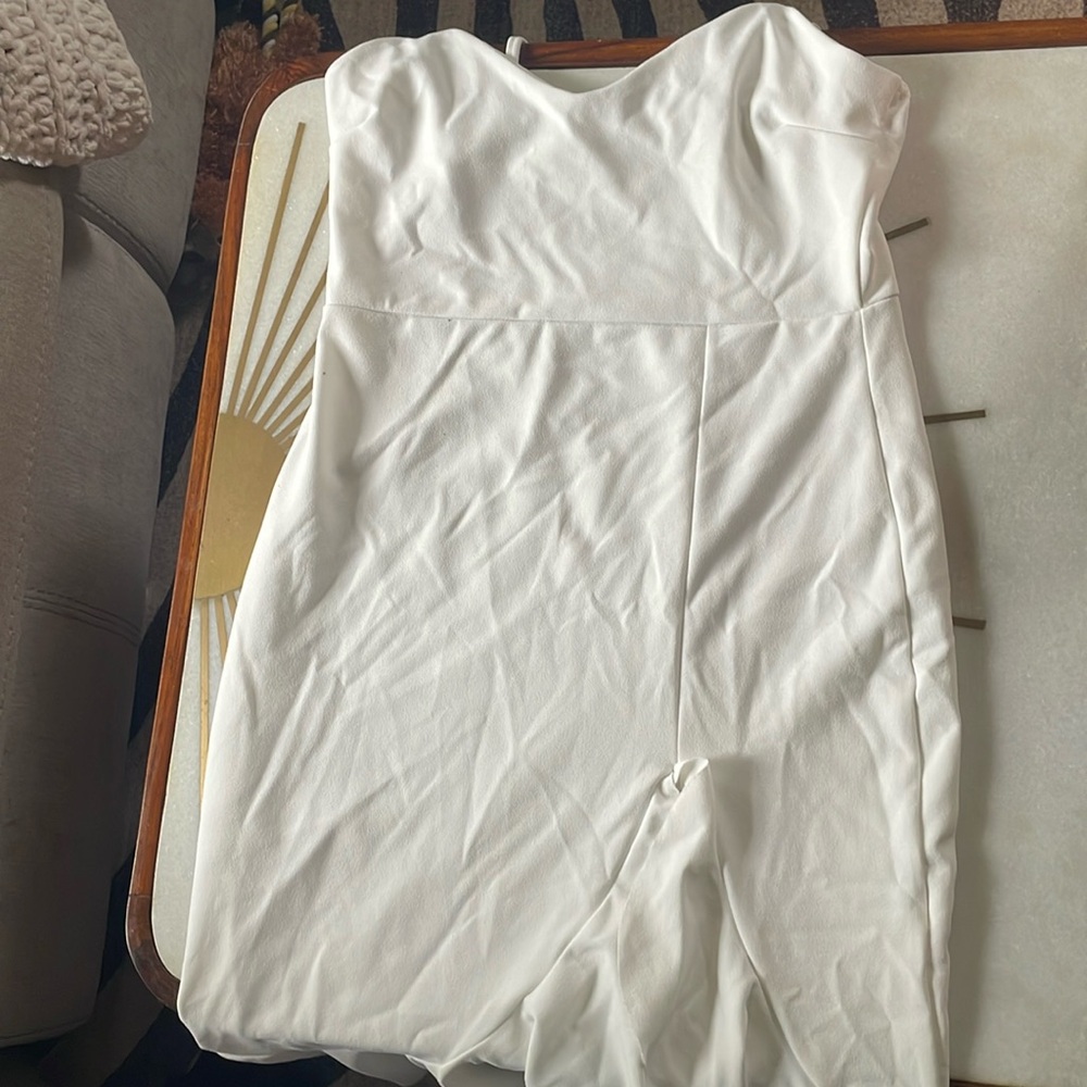 White Ruffle Dress